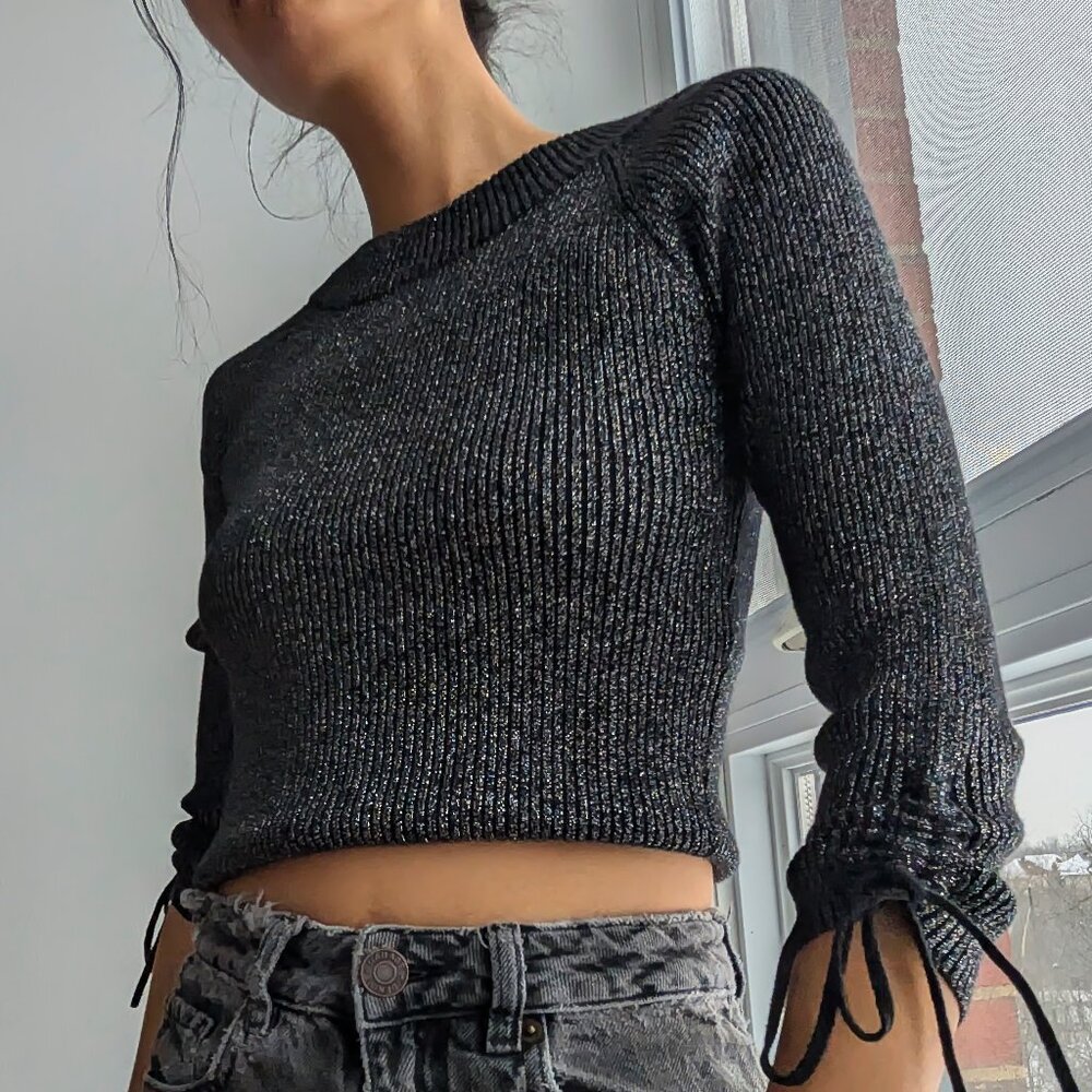 Shimmery Ribbed Top - Picture 3 of 6
